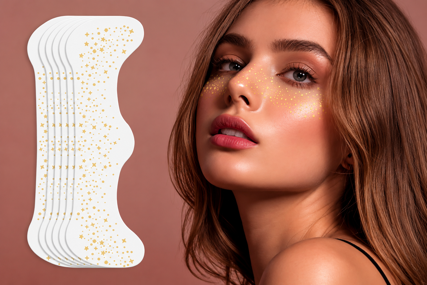Gold Sparkle Freckles Makeup Patches