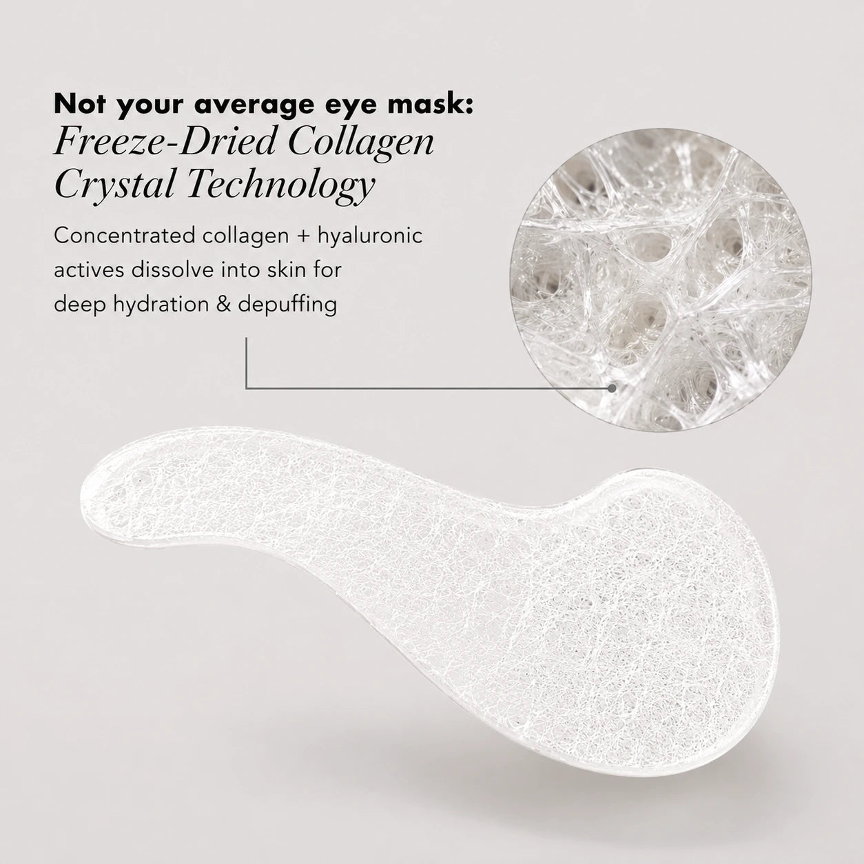 SkinPearl™ Freeze-Dried Collagen Eye Masks